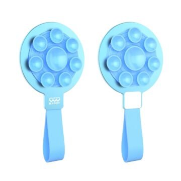 Blue double metal suction cup