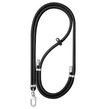Black/silver lanyard