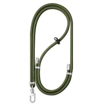 Army green/silver lanyard
