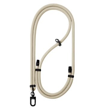 Beige/black lanyard
