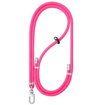 Pink/silver lanyard