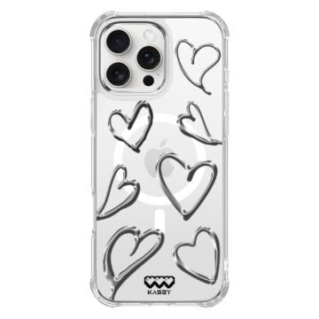 Silver hearts Magsafe